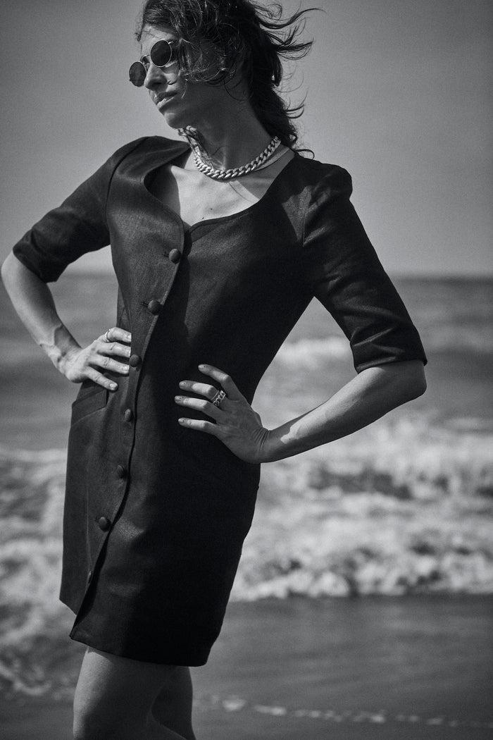 Giuliva Heritage Collection Vanessa Dress In Linen