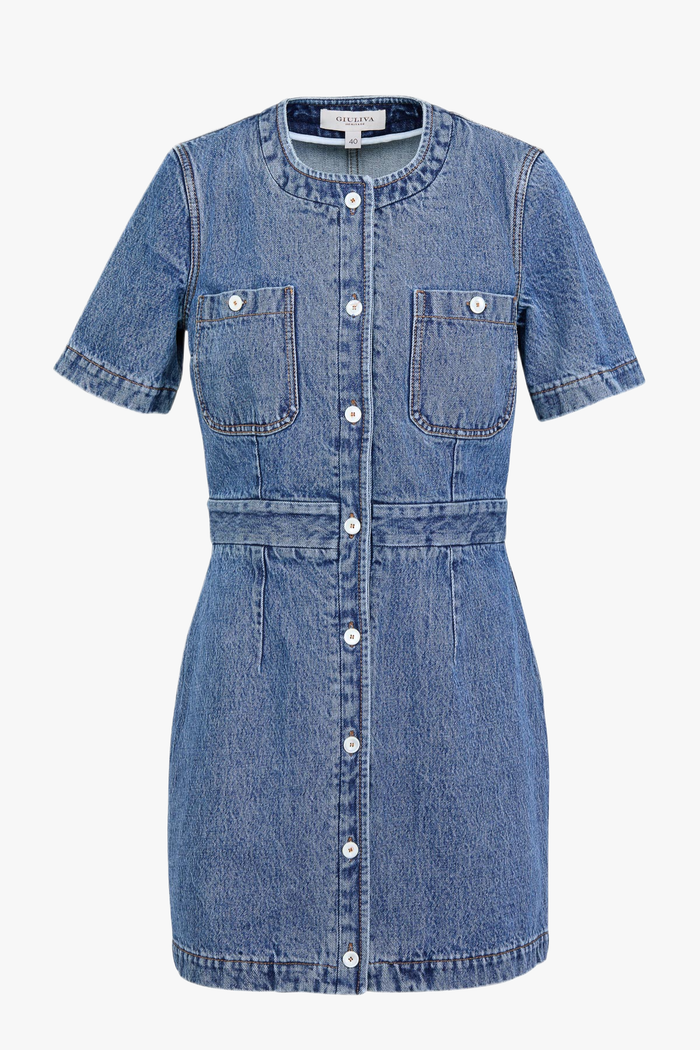 Giuliva Heritage Collection Vera Dress In Denim