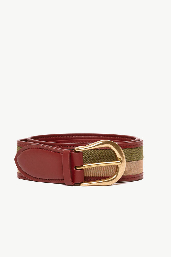 Giuliva Heritage Collection Guillaume Men's Belt In Fabric And Leather