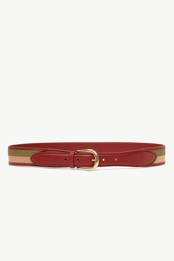 Giuliva Heritage Collection Guillaume Men's Belt In Fabric And Leather
