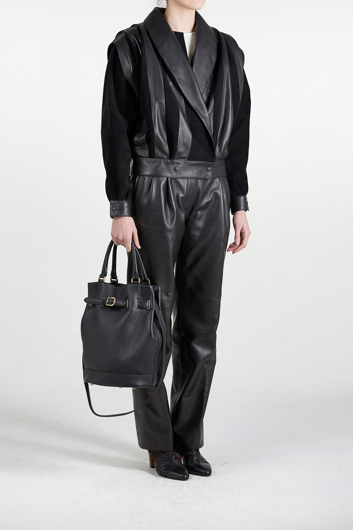 Giuliva Heritage Collection Hazel Bomber In Suede And Leather