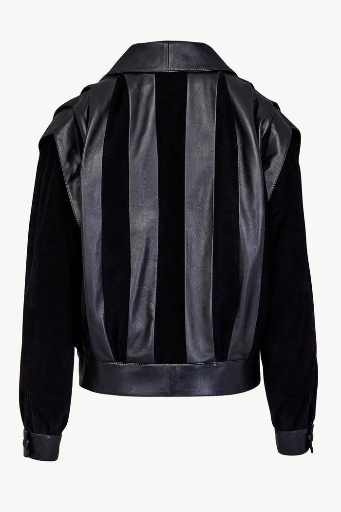 Giuliva Heritage Collection Hazel Bomber In Suede And Leather