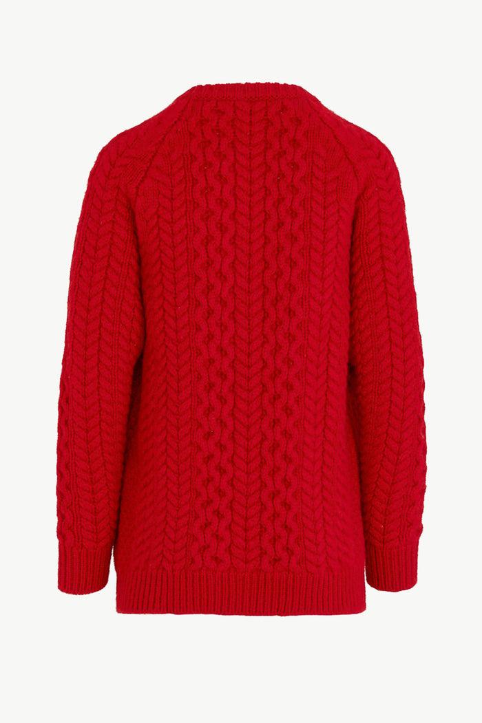 Giuliva Heritage Collection Heidi Cardigan In Cable Knitted Wool