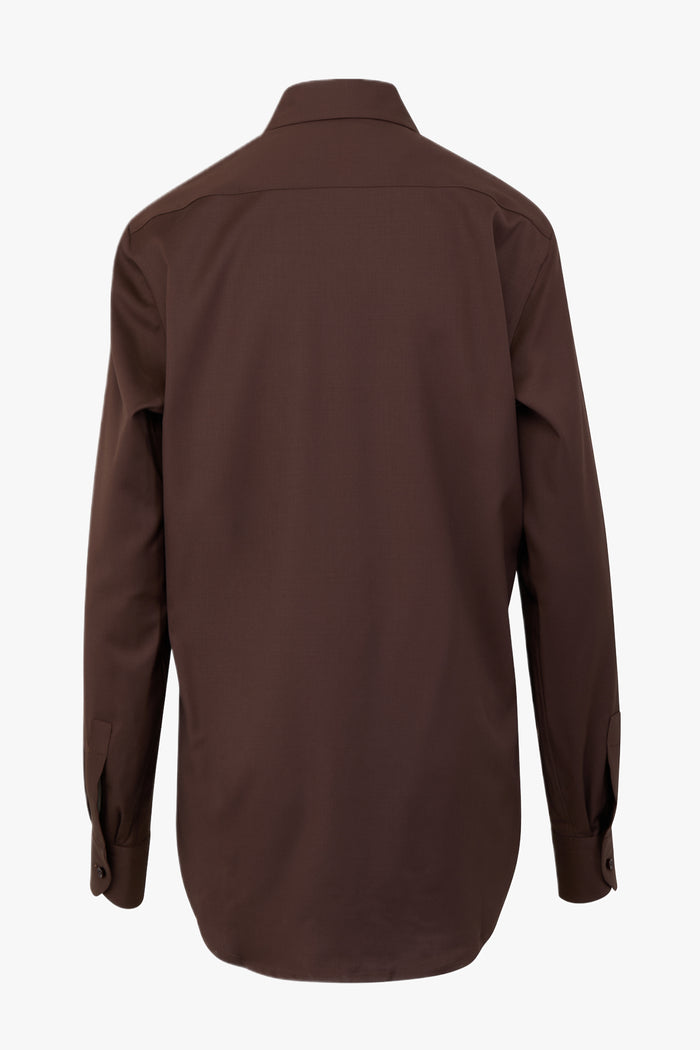 Giuliva Heritage Collection Husband Shirt In Lightweight Virgin Wool