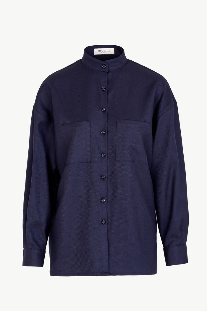 giuliva heritage collection Ivy Shirt in Wool and Cashmere
