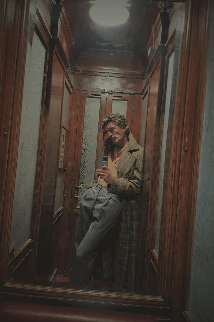 Giuliva Heritage Collection Jacques Trench Coat In Virgin Wool Check