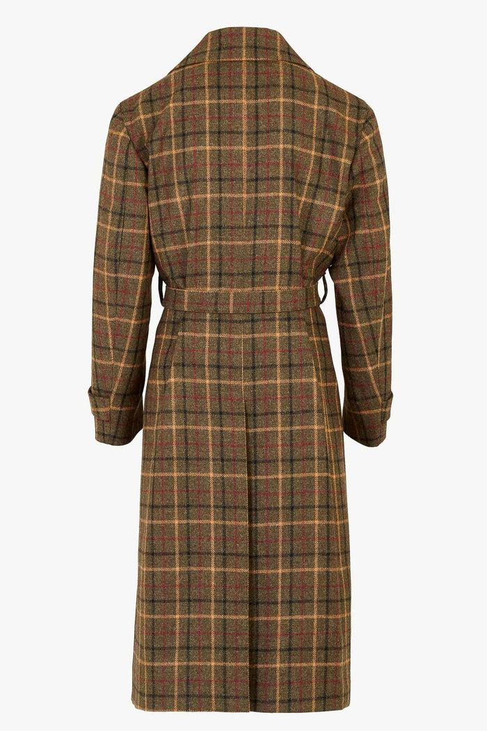 Giuliva Heritage Collection Jacques Trench Coat In Virgin Wool Check