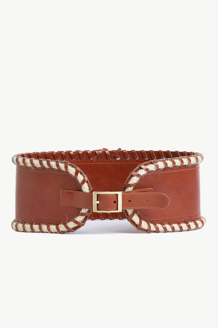 Giuliva Heritage Collection Jockey Belt In Leather And Rope