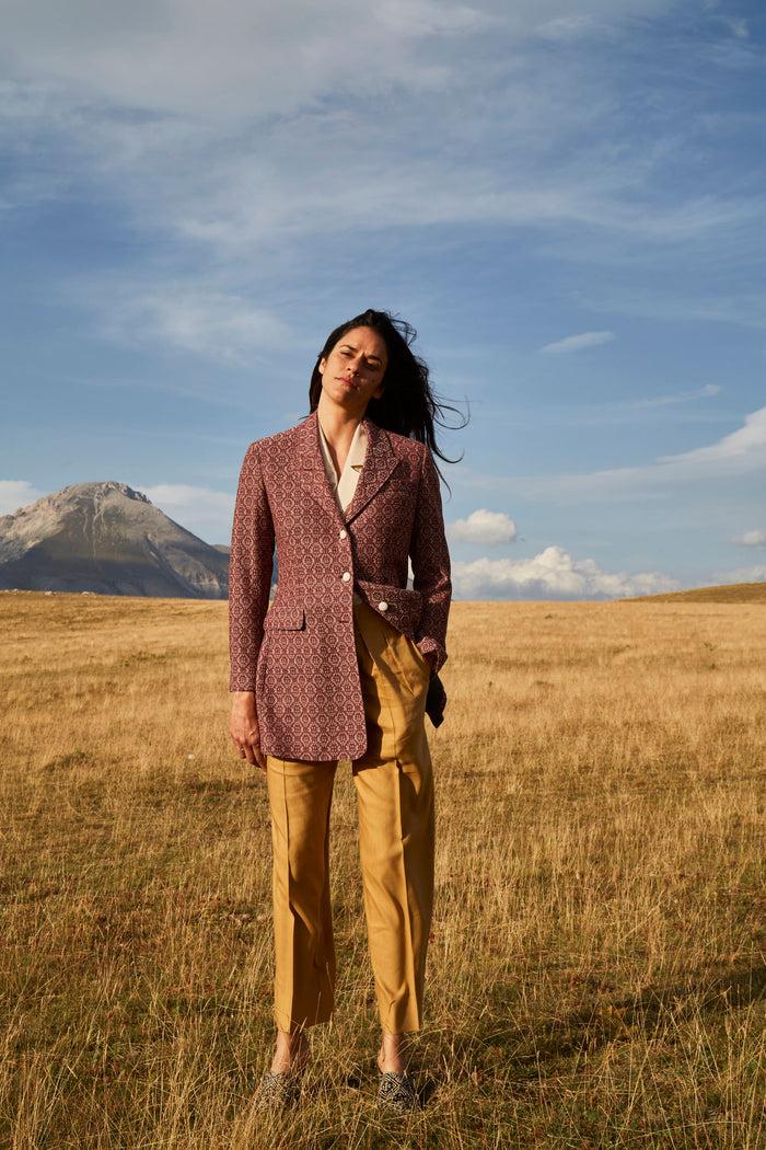 Giuliva Heritage Collection Karen Blazer In Wool And Cashmere Blend