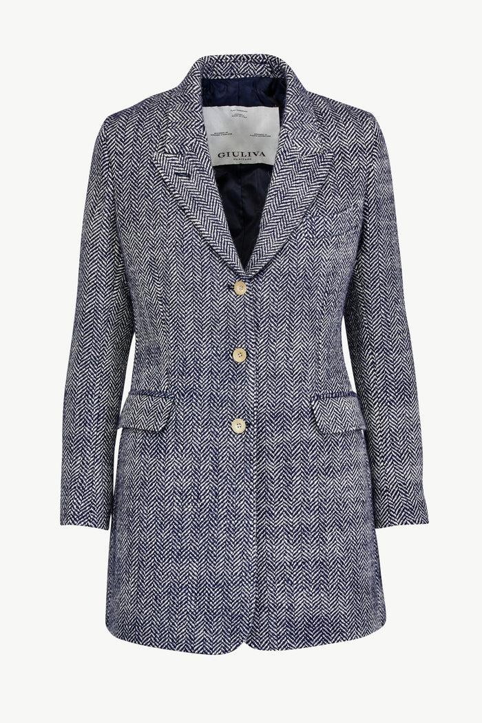 giuliva heritage collection Karen Blazer in Wool Herringbone