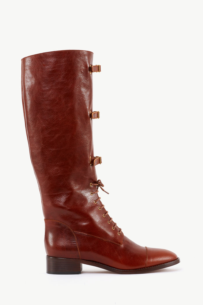 giuliva heritage collection Karen Buckle Boot in Leather