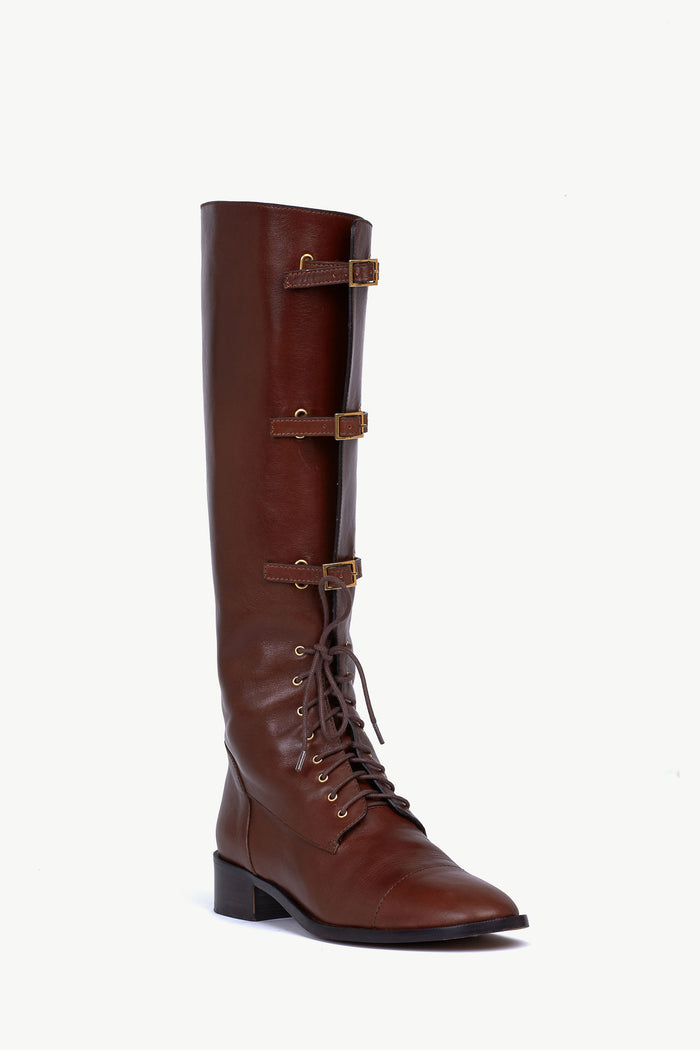 Giuliva Heritage Collection Karen Buckle Boot In Leather