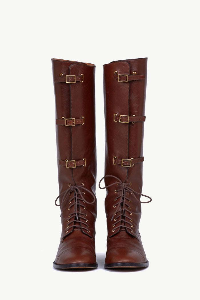 Giuliva Heritage Collection Karen Buckle Boot In Leather