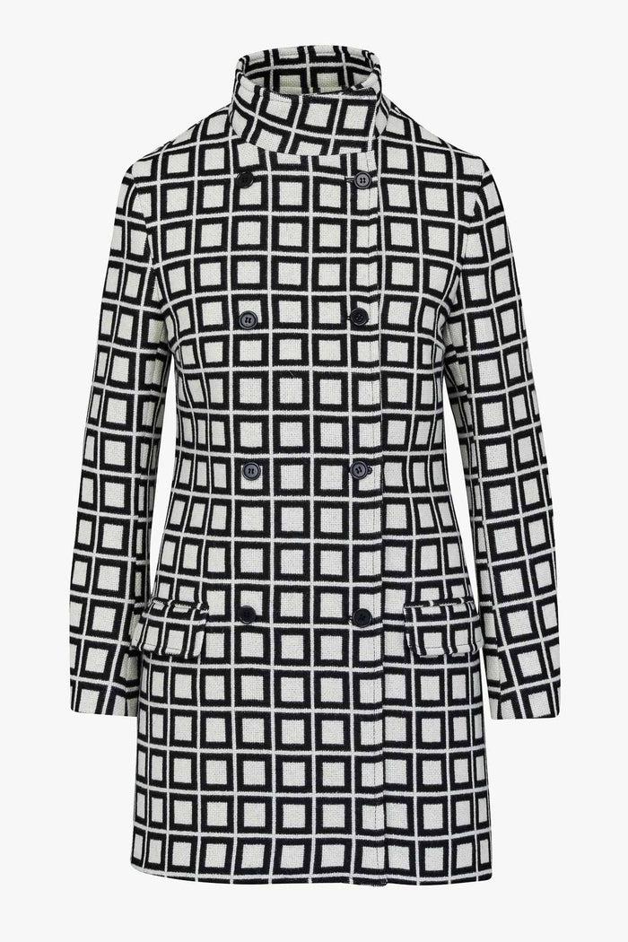 giuliva heritage collection Kate Coat in Wool Squares
