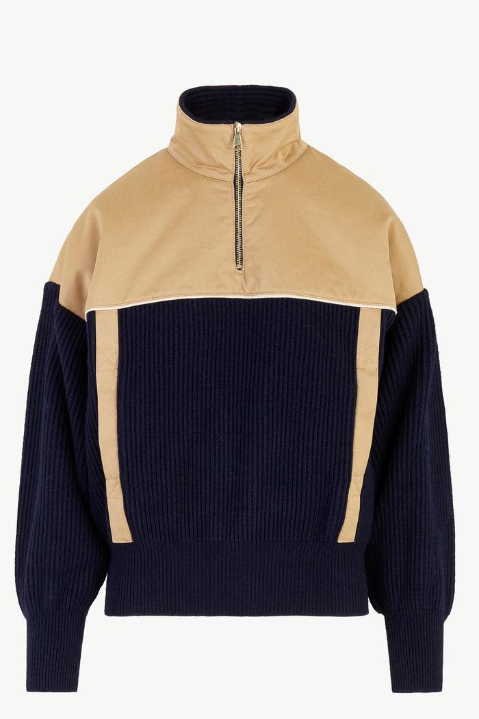 giuliva heritage collection Laga Sweater in Wool Knit and Cotton