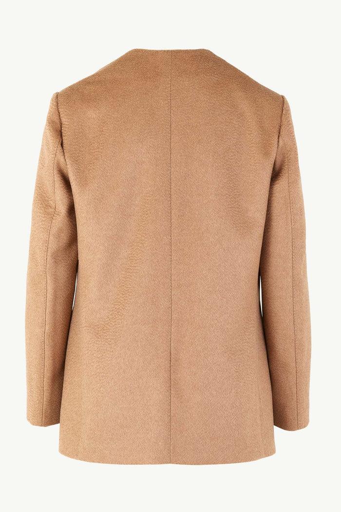 Giuliva Heritage Collection Lara Blazer In Camelhair And Suede