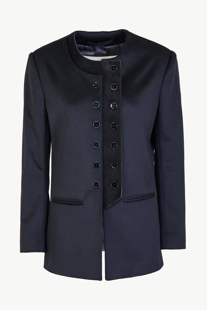 giuliva heritage collection Lara Blazer in Cashmere and Suede