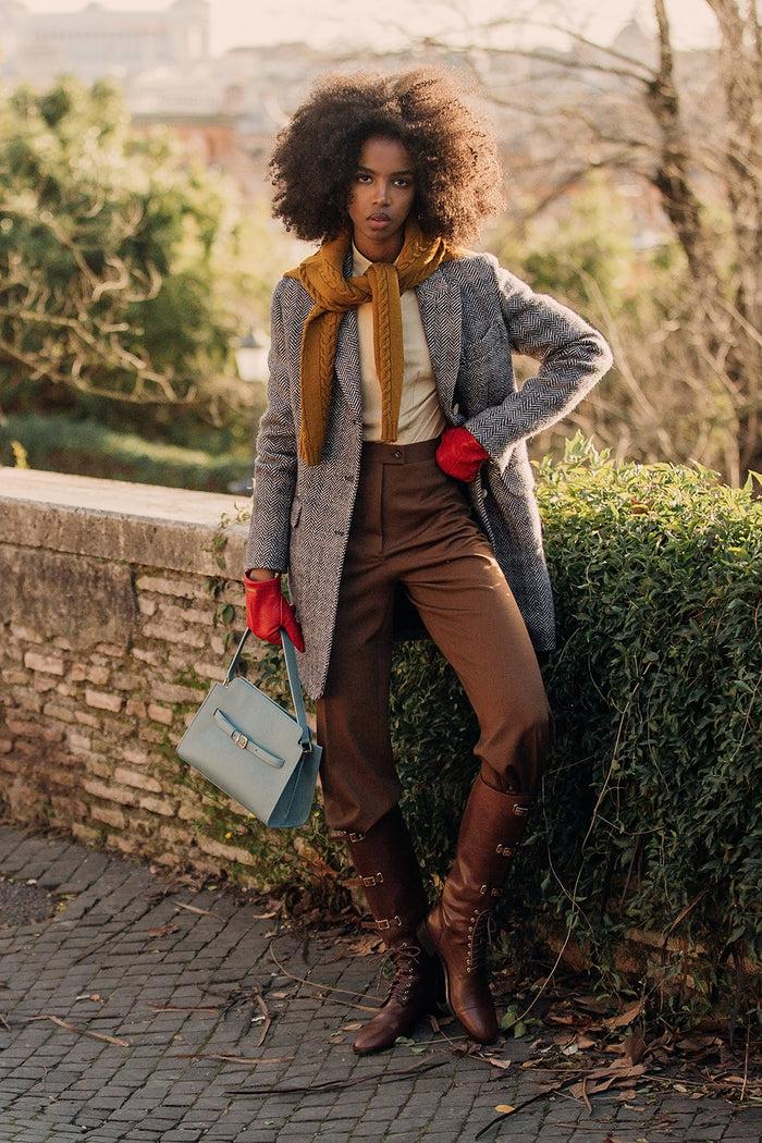 Giuliva Heritage Collection Laura Trousers In Stretch Virgin Wool