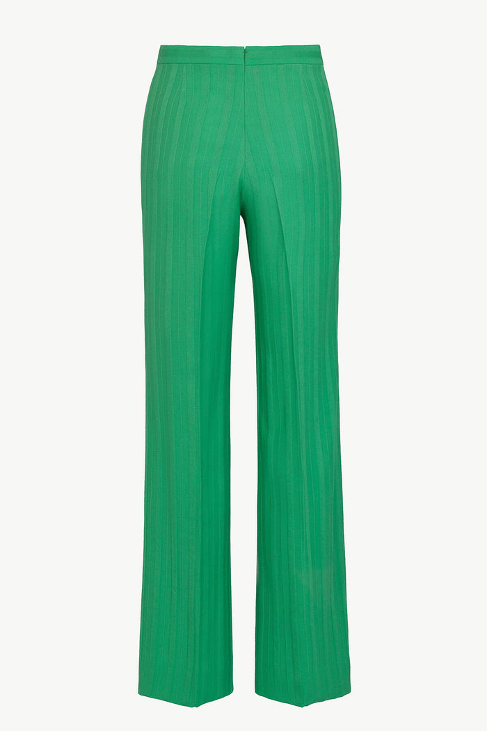 Giuliva Heritage Collection Laura Trousers In Virgin Wool Jacquard Stripes