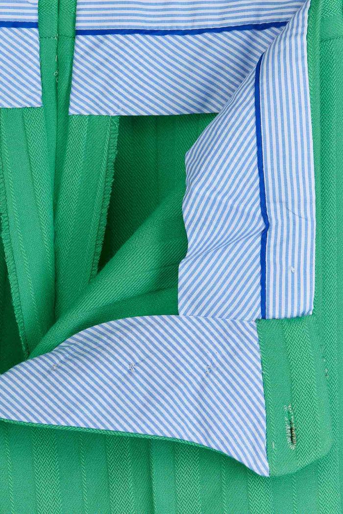 Giuliva Heritage Collection Laura Trousers In Virgin Wool Jacquard Stripes