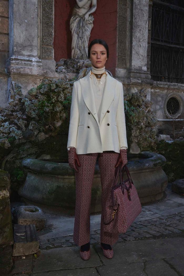 Giuliva Heritage Collection Laura Trousers In Wool And Cashmere Blend