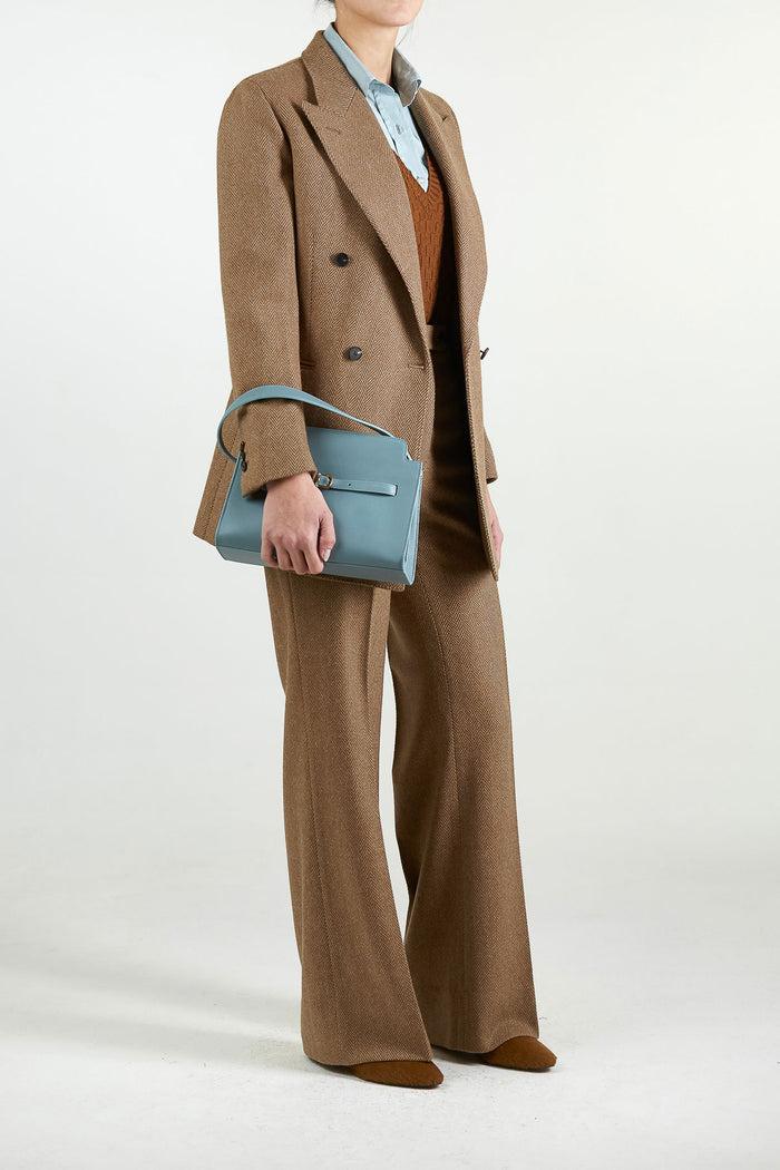 Giuliva Heritage Collection Laura Trousers In Wool Herringbone