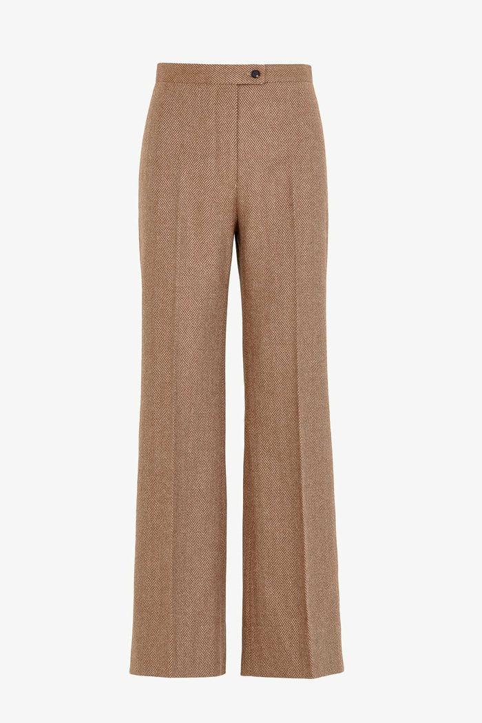 giuliva heritage collection Laura Trousers in Wool Herringbone