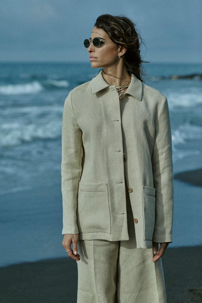 Giuliva Heritage Collection Leila Trousers In Linen Cordura