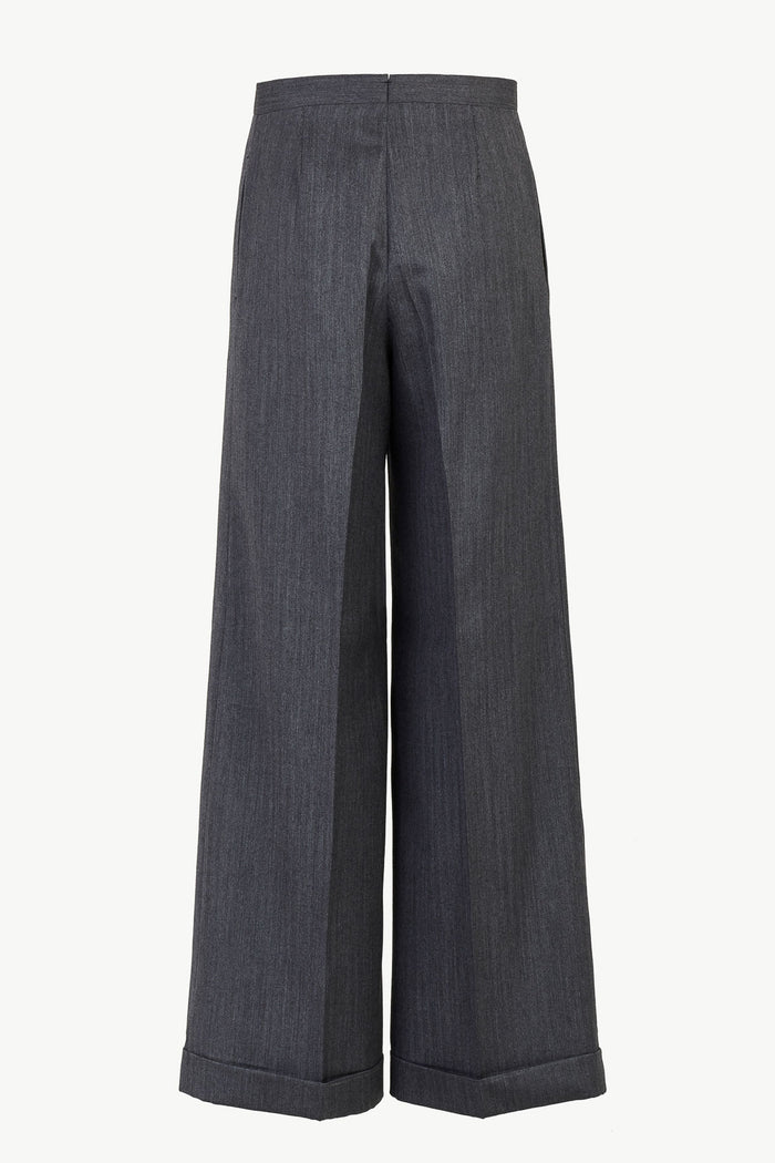 Giuliva Heritage Collection Leila Trousers In Wool Herringbone