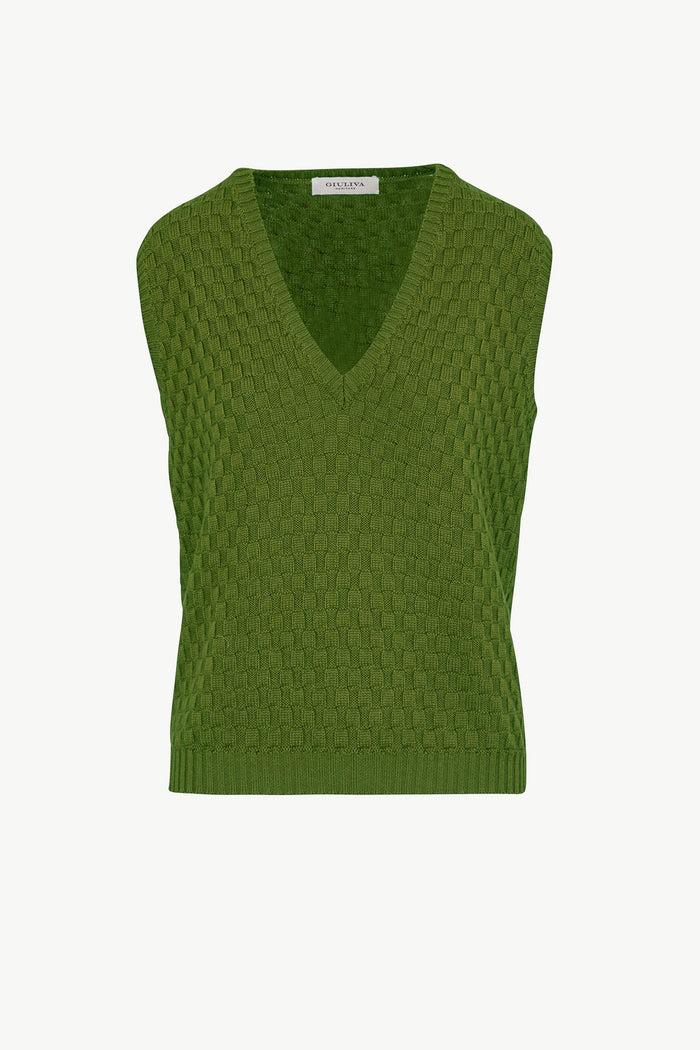 giuliva heritage collection Lidia Vest in Virgin Wool