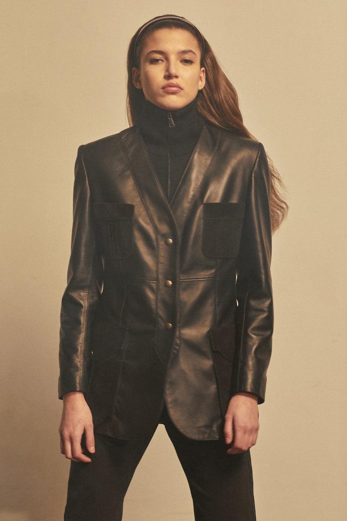 Giuliva Heritage Collection Liesel Jacket In Leather And Suede