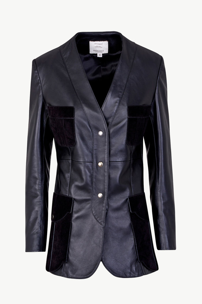 giuliva heritage collection Liesel Jacket in Leather and Suede