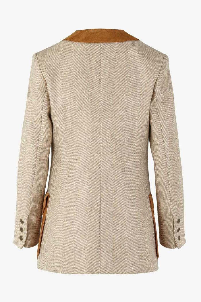 Giuliva Heritage Collection Liesel Jacket In Wool And Suede