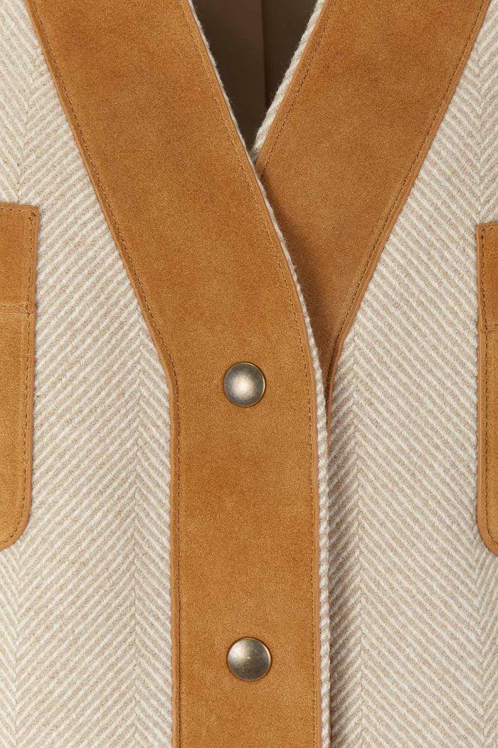 Giuliva Heritage Collection Liesel Jacket In Wool And Suede