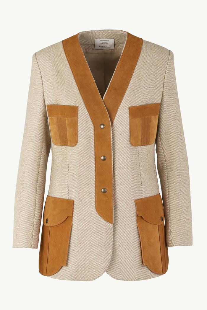 giuliva heritage collection Liesel Jacket in Wool and Suede