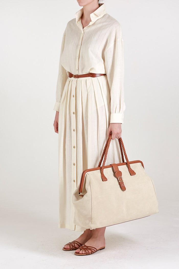 Giuliva Heritage Collection Lilium Skirt In Linen And Cotton