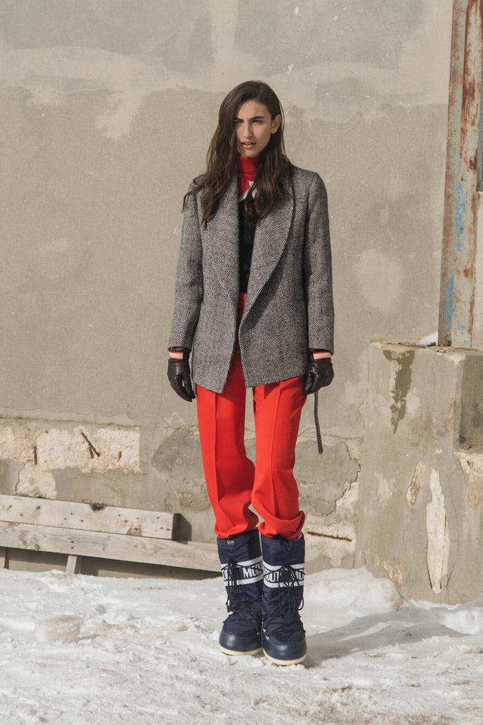 Giuliva Heritage Collection Linda Blazer In Wool Herringbone