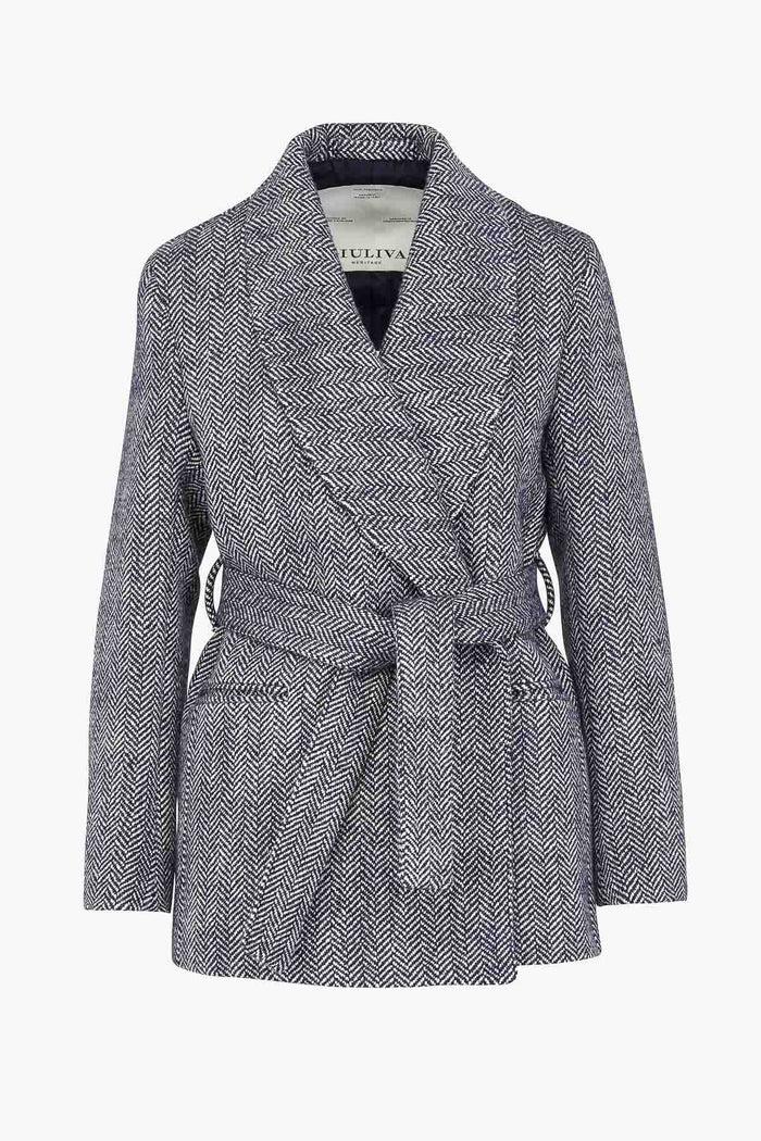 giuliva heritage collection Linda Blazer in Wool Herringbone