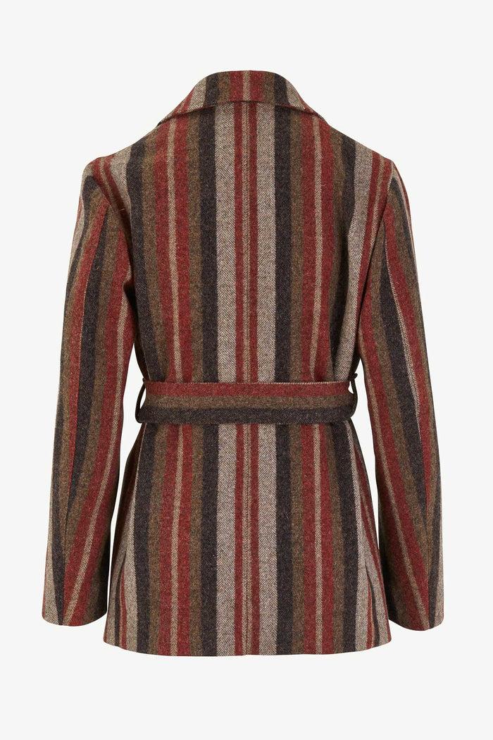 Giuliva Heritage Collection Linda Blazer In Wool Stripes