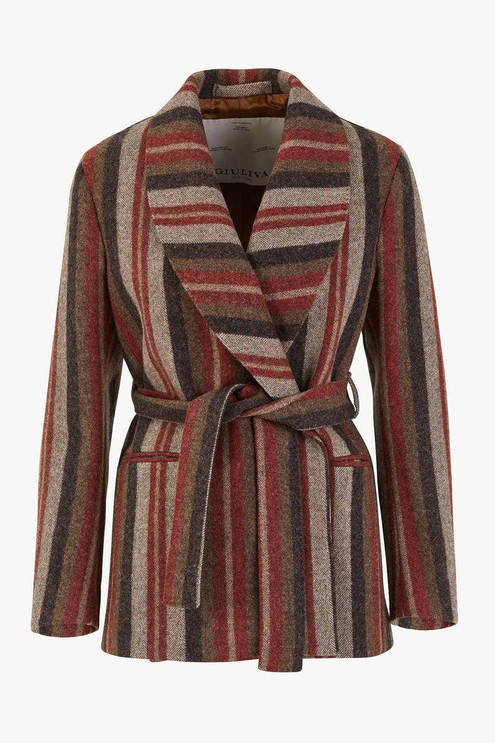 giuliva heritage collection Linda Blazer in Wool Stripes