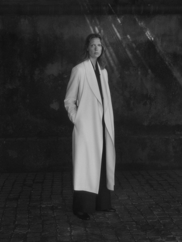 Giuliva Heritage Collection Linda Shawl Collar Robe In Wool Flannel