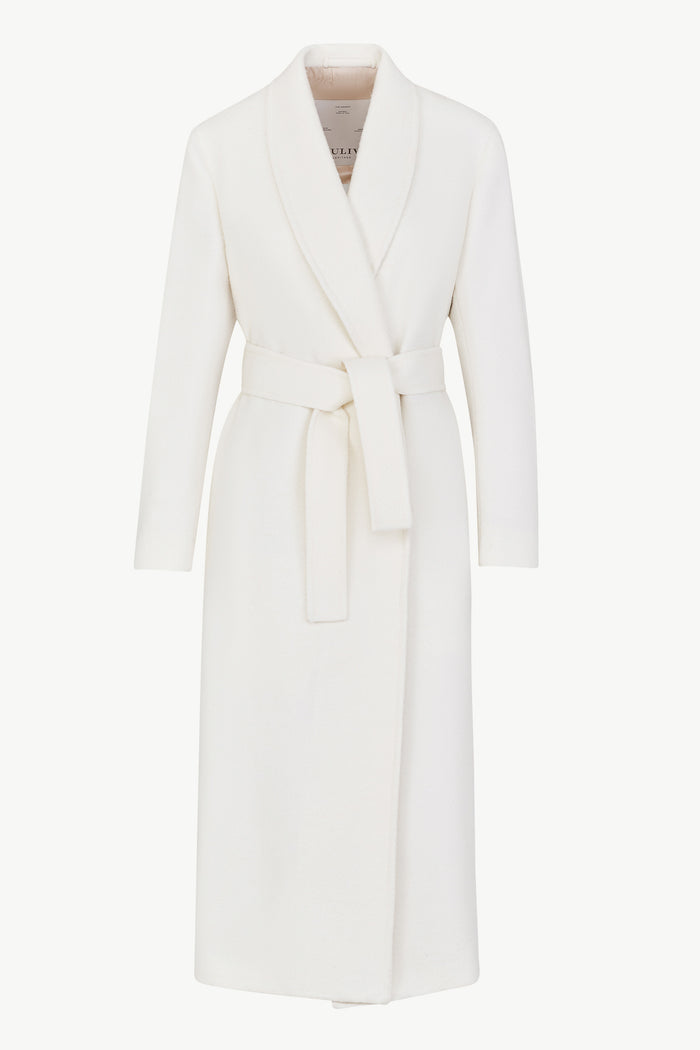 giuliva heritage collection Linda Shawl Collar Robe in Wool Flannel