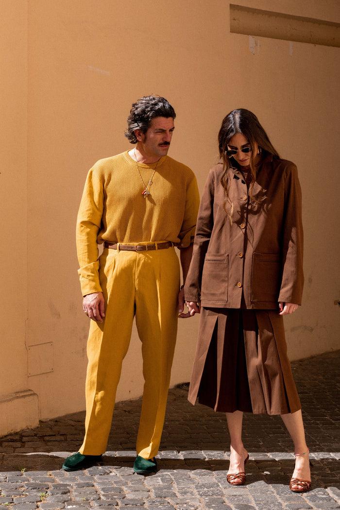 Giuliva Heritage Collection Lucio Unisex Sweater In Knit And Fabric