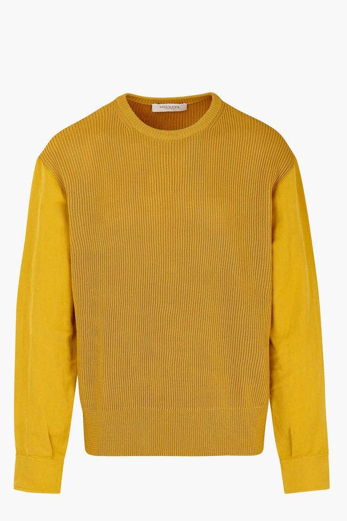 giuliva heritage collection Lucio Unisex Sweater in Knit and Fabric