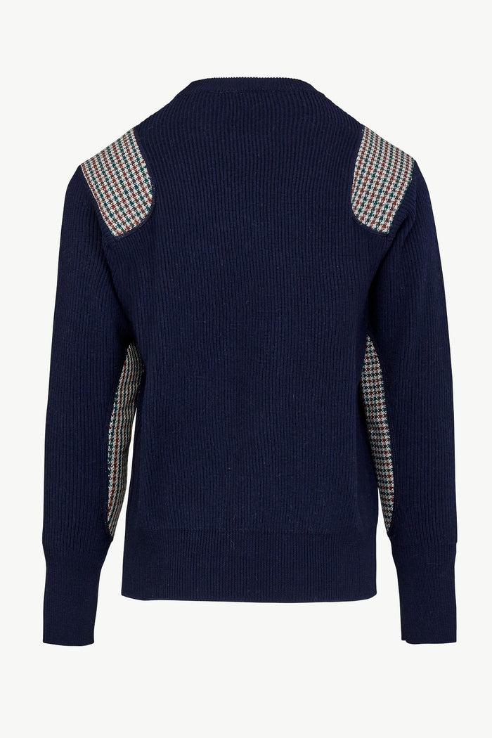 Giuliva Heritage Collection Lucio Unisex Sweater In Wool Knit And Tweed