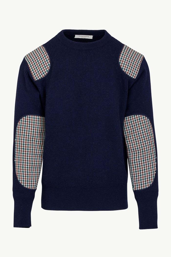 Giuliva Heritage Collection Lucio Unisex Sweater In Wool Knit And Tweed