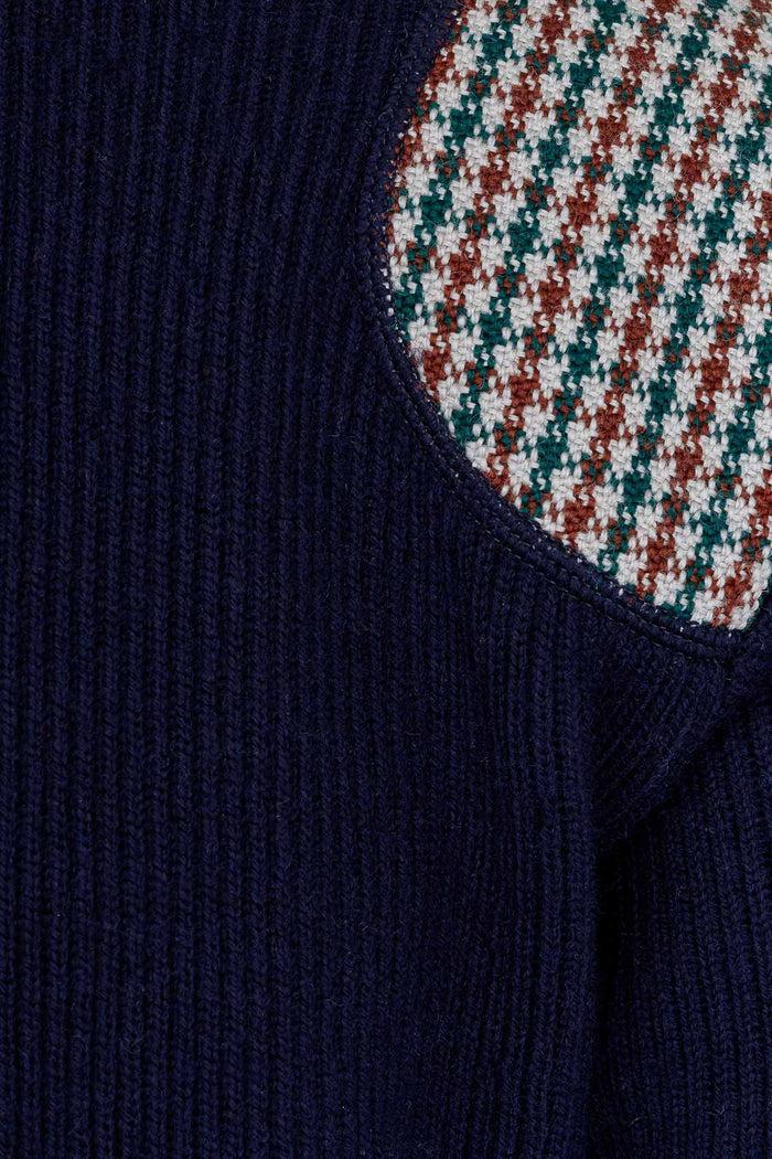 Giuliva Heritage Collection Lucio Unisex Sweater In Wool Knit And Tweed