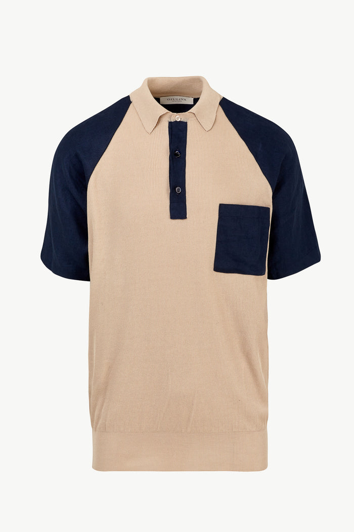 giuliva heritage collection Luke Polo in Cotton and Linen