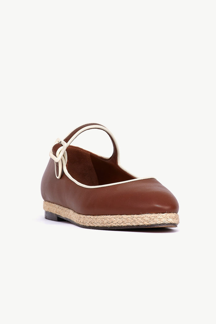 Giuliva Heritage Collection Mary Jane Espadrilles In Leather