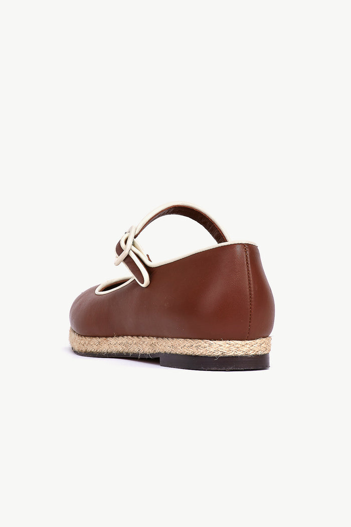Giuliva Heritage Collection Mary Jane Espadrilles In Leather